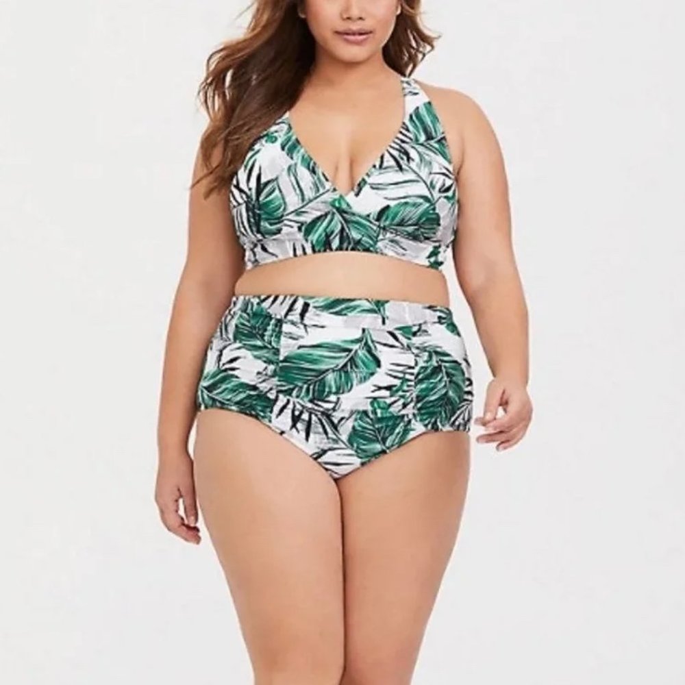 Torrid Greenery/Leaves Bikini Set